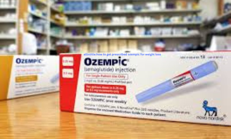 allintitle:how to get prescribed ozempic for weight loss