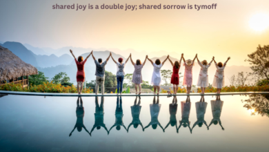 shared joy is a double joy; shared sorrow is tymoff